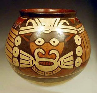 Olla de cerámica de la cultura Nazca