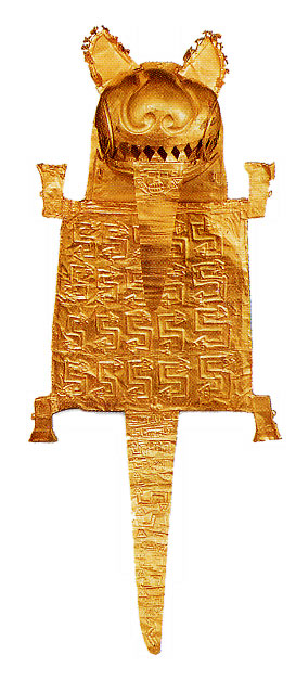 Puma de oro: cultura mochica, Perú, hacia el 600 a.C.