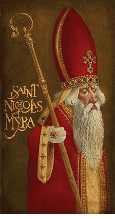Retrato de San Nicolás, de James C. Christensen