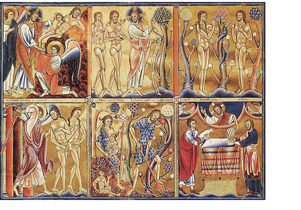 Escenas bíblicas del Génesis (manuscrito bajomedieval)