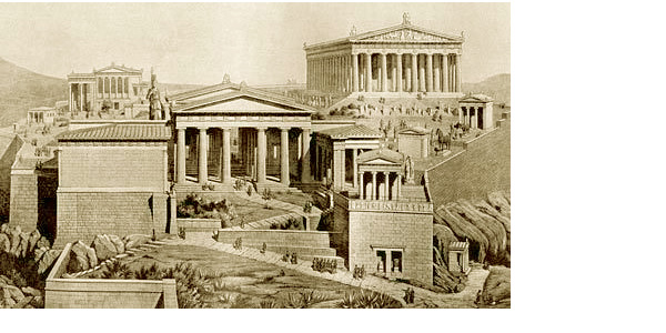 La Acropolis de Atenas (grabado)