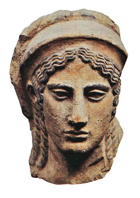 Cabeza de mujer etrusca
