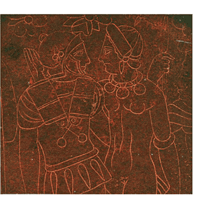 Grabado en bronce de procedencia grecoitálica