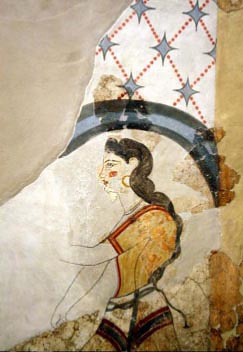 Muchacha minoica (pintura sobre muro)