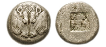 Estatera, moneda de  Lesbos