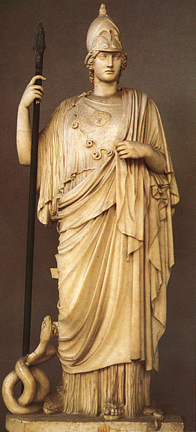 La diosa Atenea, protectora de Ulises