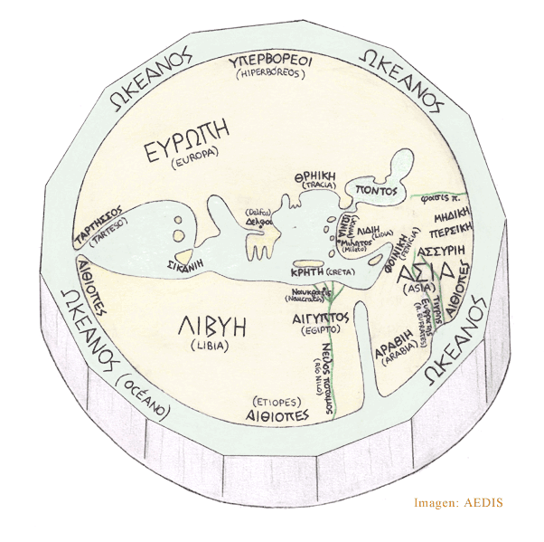 Mapamundi de Anaximandro de Mileto