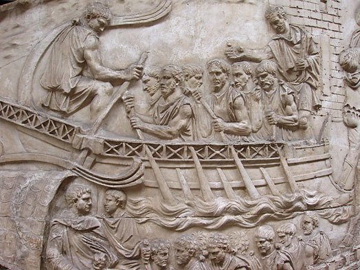 Marinos en la Columna Trajana (relieve)