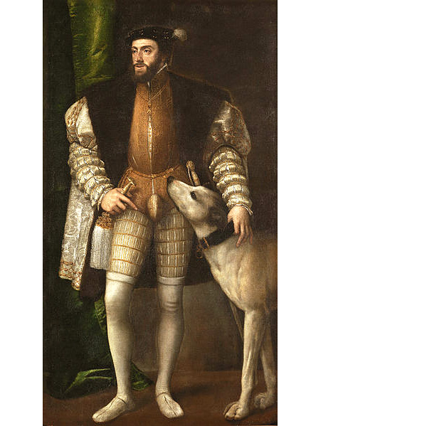 El emperador Carlos en su madurez, por Tiziano