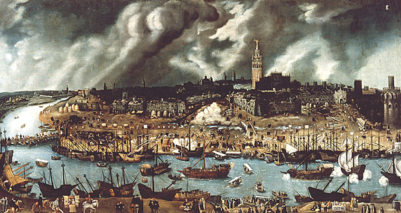 Sevilla en el siglo XVI, por Sánchez Coello