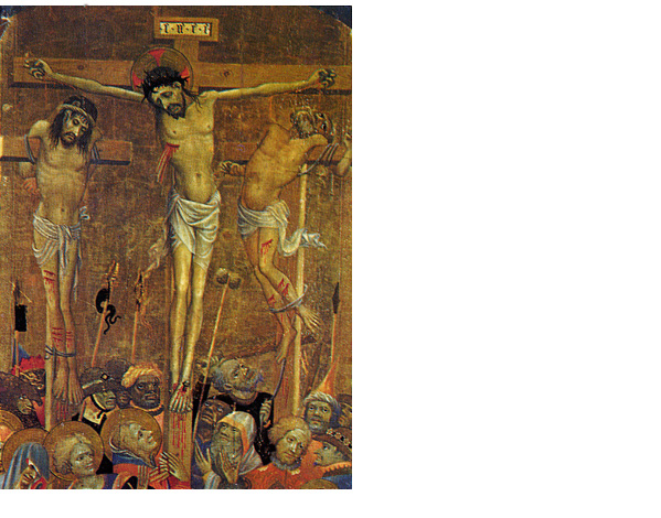 La crucifixión (Maestro anónimo valenciano del siglo XV)