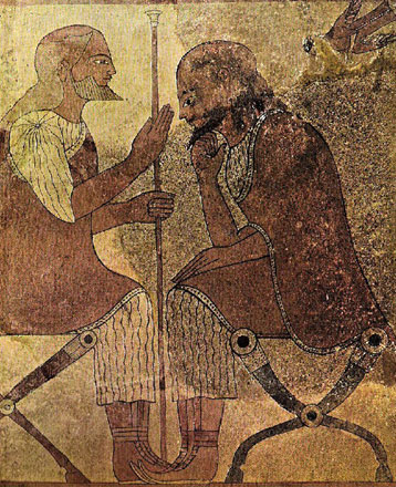 Pintura mural etrusca