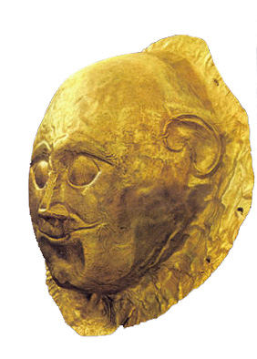 Máscara funeraria de oro