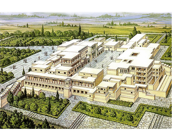 Reconstrucción del Palacio de Cnossós