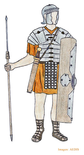Legionario romano del siglo I d.C.