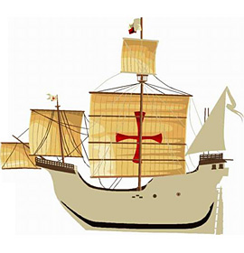 Maqueta de la nao Santa Maria
