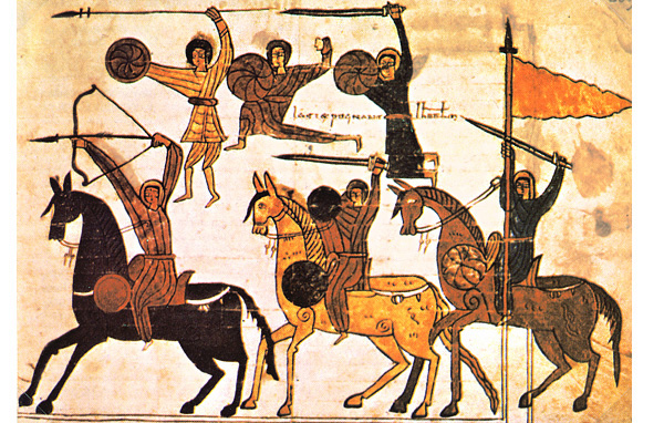 Infantería y caballería cristiana en la época de Fernando I (primera mitad del s. XI)
