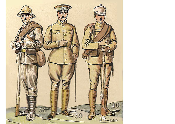Uniformes del ejército español durante la guerra de África