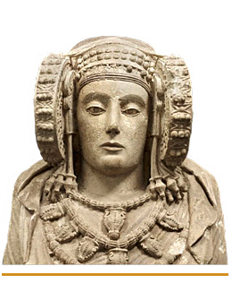Busto de La dama de Elche (Escultura en piedra)