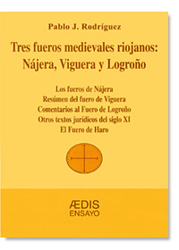 Portada del libro Tres fueros medievales riojanos: Nájera, Viguera y Logroño